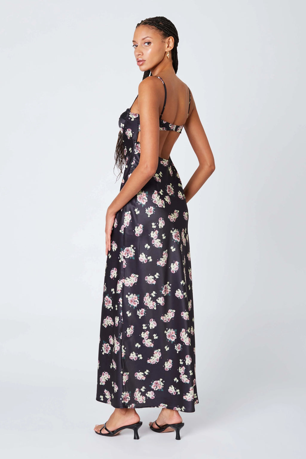 Corset Floral Maxi Dress