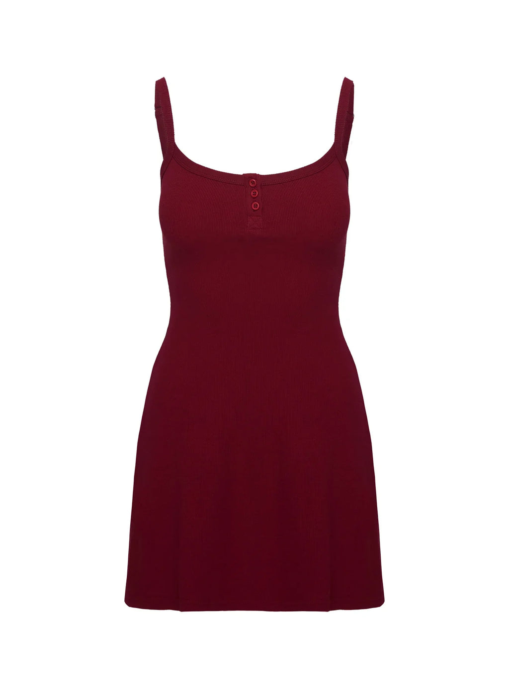 Baseline Rib Mini Dress Red