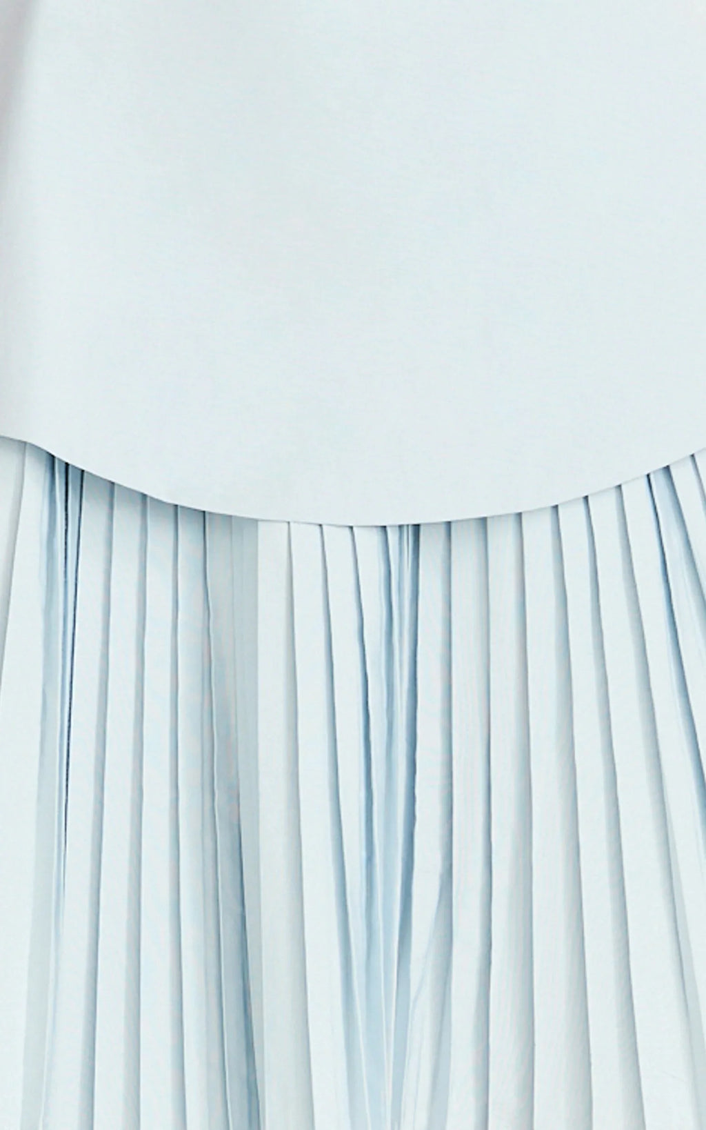 Calla Mini Dress - Halter Neck Peplum Pleated Skirt Dress in Light Blue