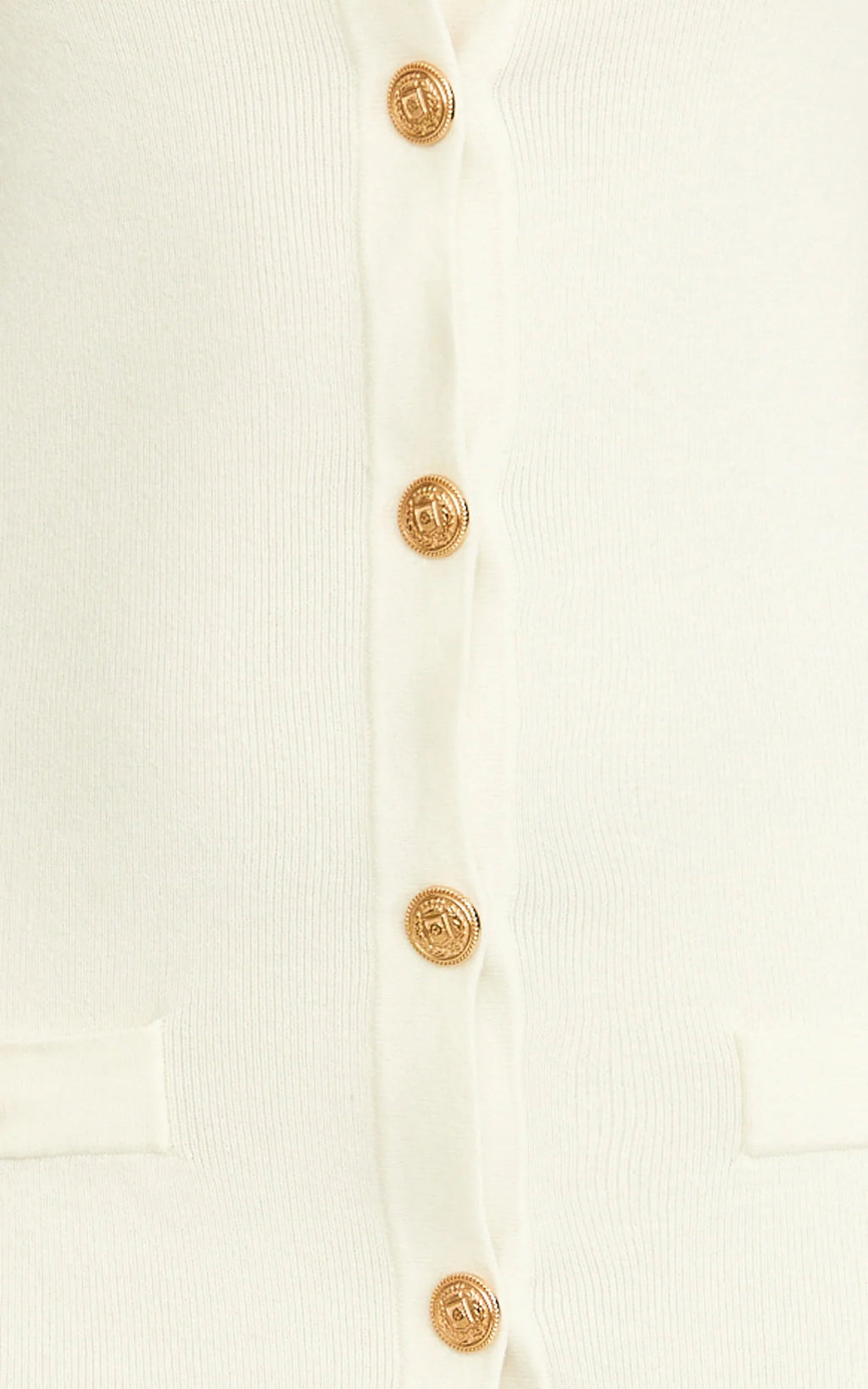 Gabby Midi Dress - Sweetheart Strapped Hardware Button Front Fitted Contrast Trim Knit Dress in Plain White