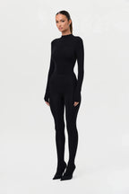 Naked Mock Neck Top