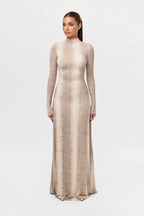 Naked Animal Print Maxi Dress