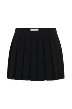Mura Pleated Mini Skirt - Black