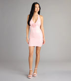 Aleena Sequin Flower Bodycon Mini Dress