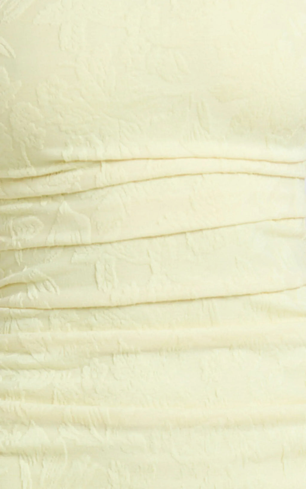 Kayrene Midi Dress - Strapless Bodycon Dress in Butter Yellow