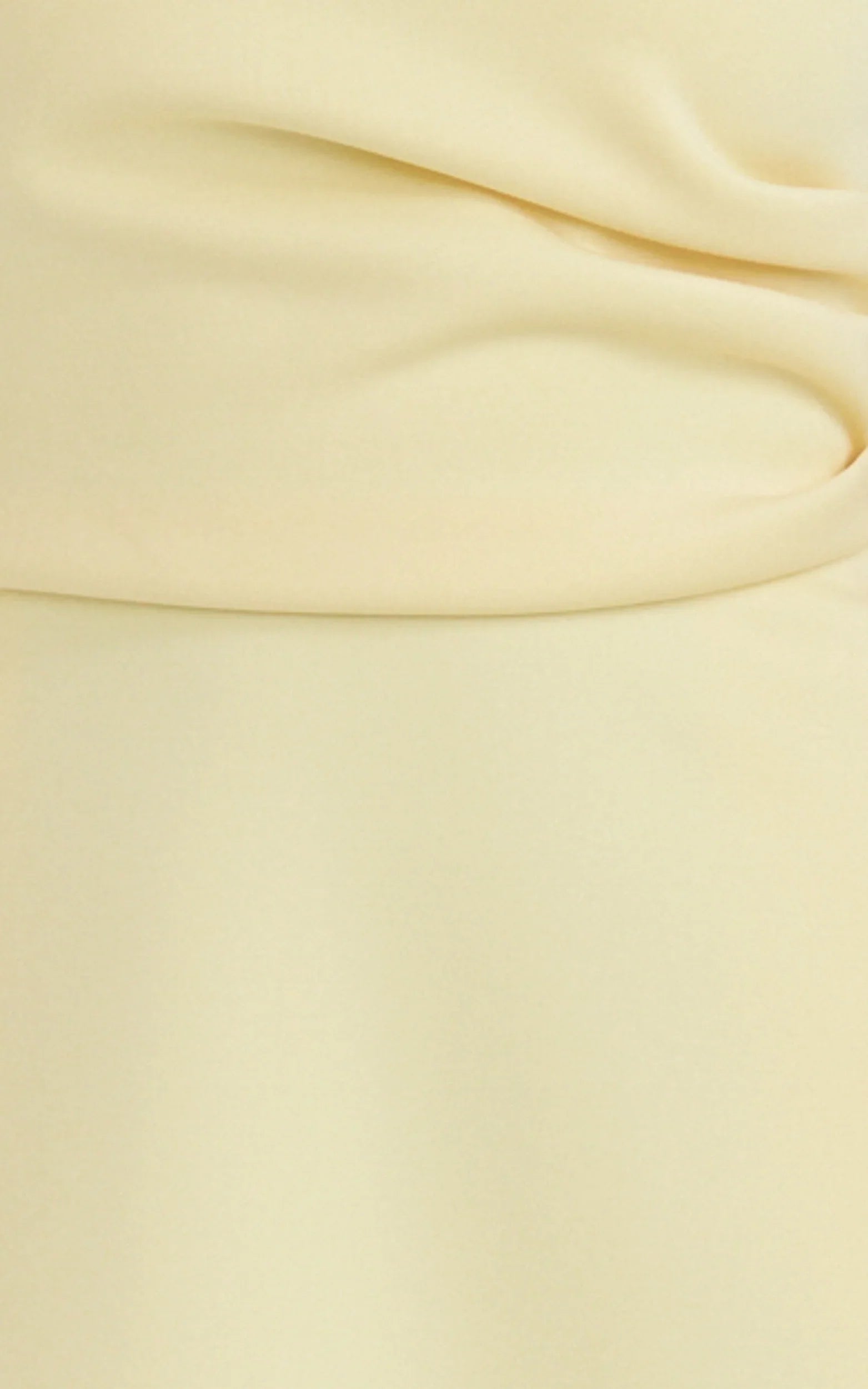 Macy Midi Dress - High Neck A Line Dress in Lemon
