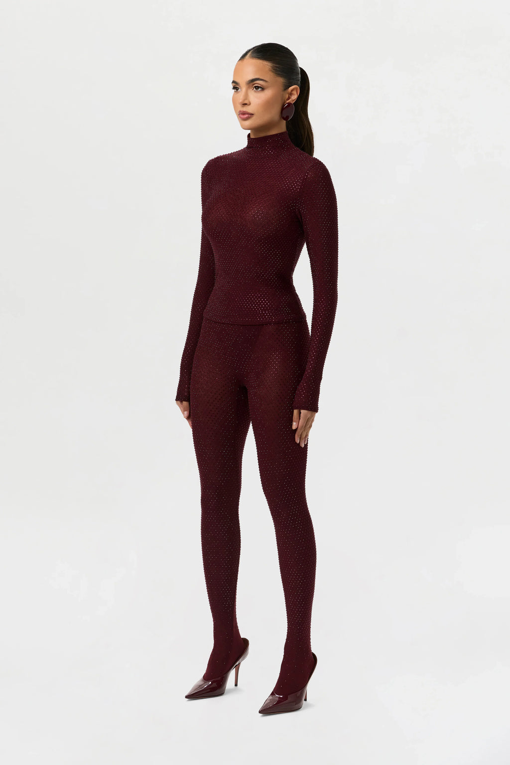 Crystal Closed Toe Leggings