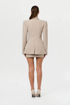 Suiting Plaid Mini Skirt