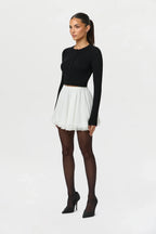 Chiffon Flare Mini Skirt
