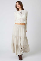 Tiered Maxi Skirt