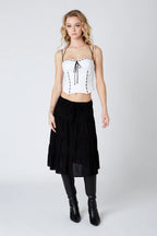 Tiered Midi Skirt