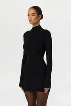 Ribbed-Knit Mini Skirt