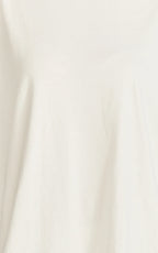 Rina Mini Dress - Mini Lace Trim Dress in Off White