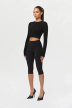 Knit Cropped Cardigan Top