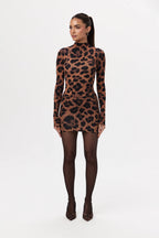 Naked Print Mini Dress