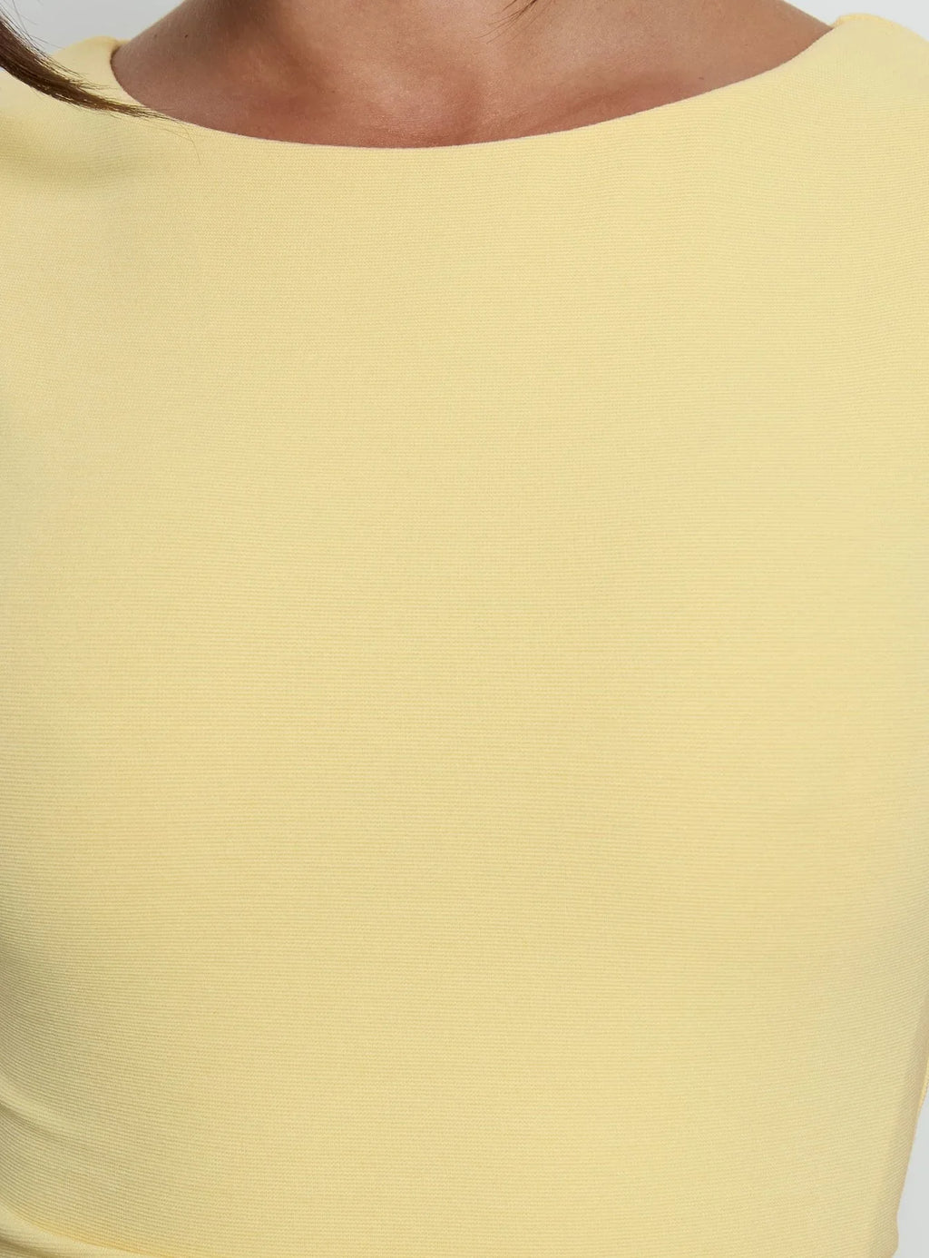 Basila Ruched Mini Dress Yellow