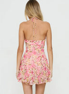 Delamere Mini Dress Pink Floral