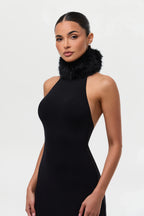 Naked Faux Fur Maxi Dress