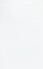Nalfie Mini Dress - Tipped Shoulder Jersey Drape Dress in White
