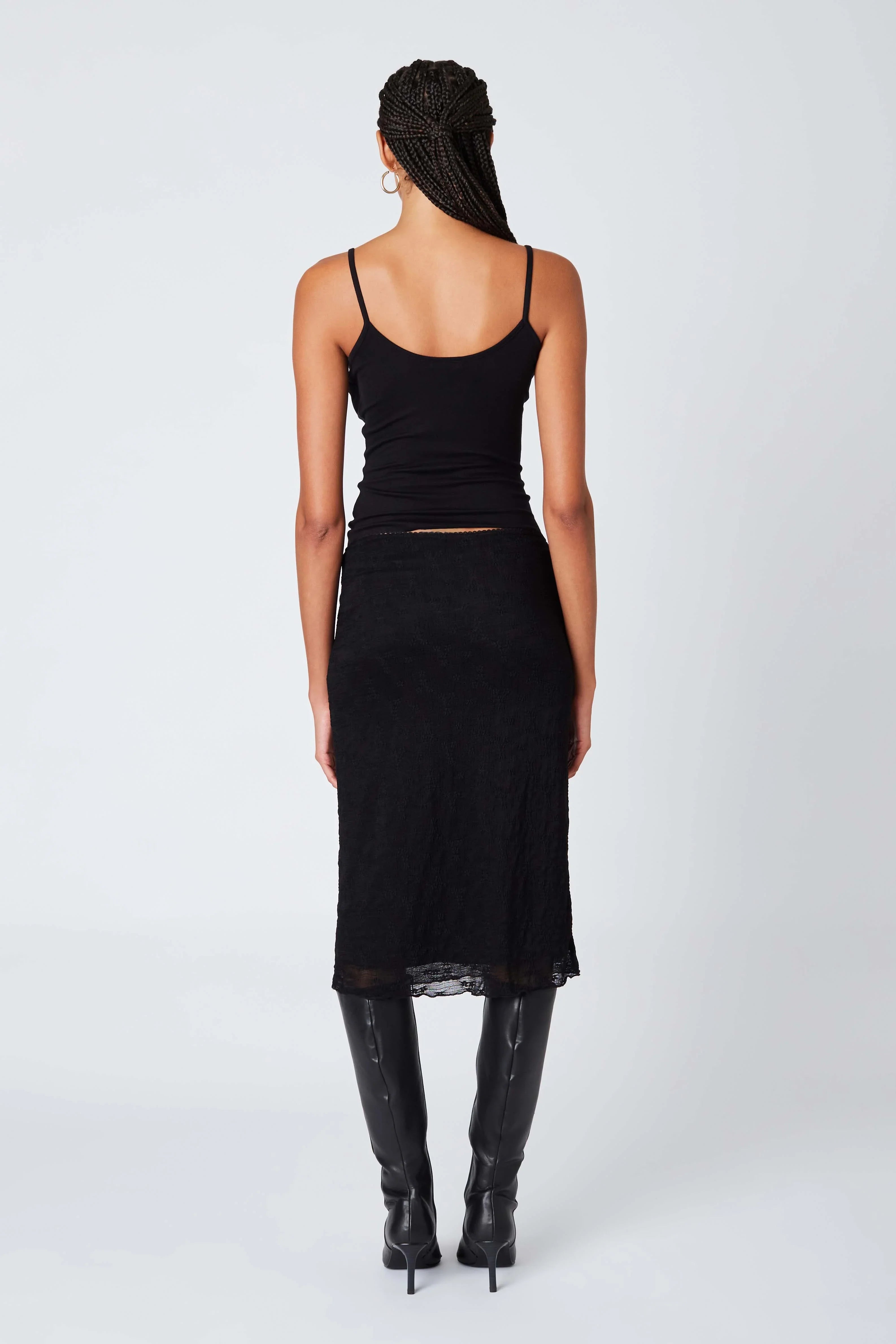 Sheer Midi Skirt