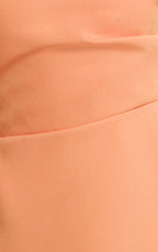 Claire Mini Dress - Tipped Shoulder Tulip Skirt Dress in Sherbet