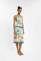 Midi Skirt | Mesh Baby Blue