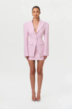 Tweed Houndstooth Mini Skirt
