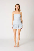 Strapless Smocked Top