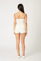 Textured Mini Shorts