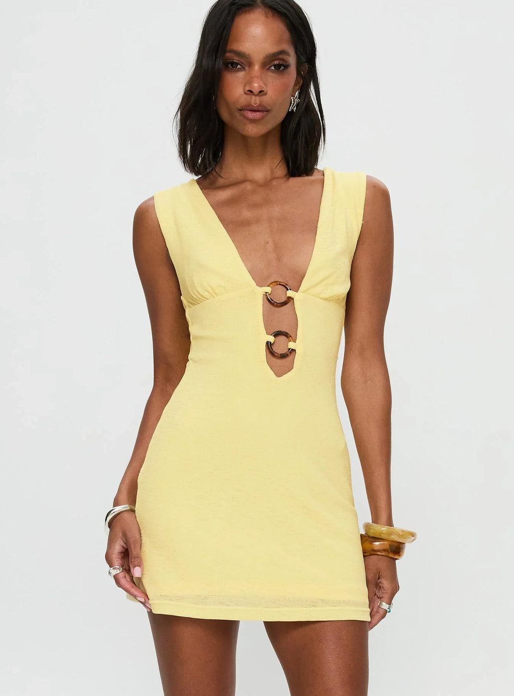 Steward Mini Dress Lemon