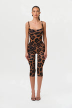Naked Print Capri Leggings