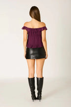 Chiffon Off The Shoulder Top