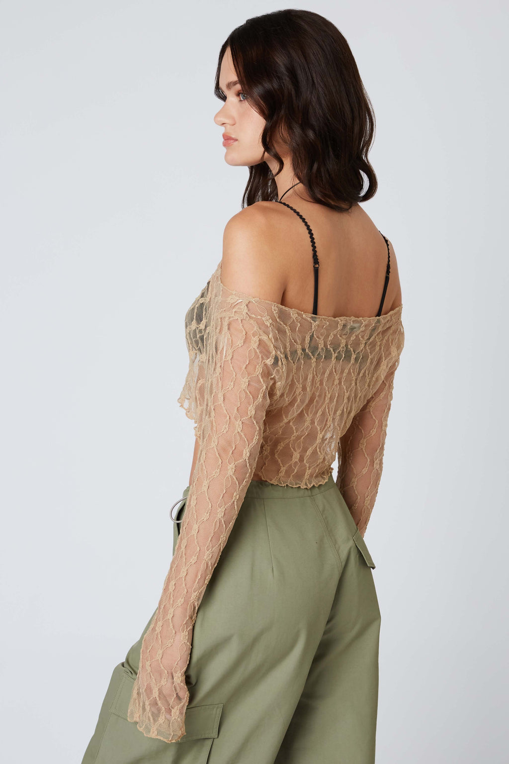 Floral Lace Cropped Top