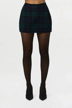 Suiting Plaid Mini Skirt