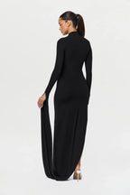 Naked Draped Sleeve Maxi Dress