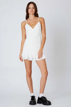 Open Back Mini Dress
