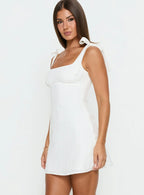 Neverending Mini Dress White
