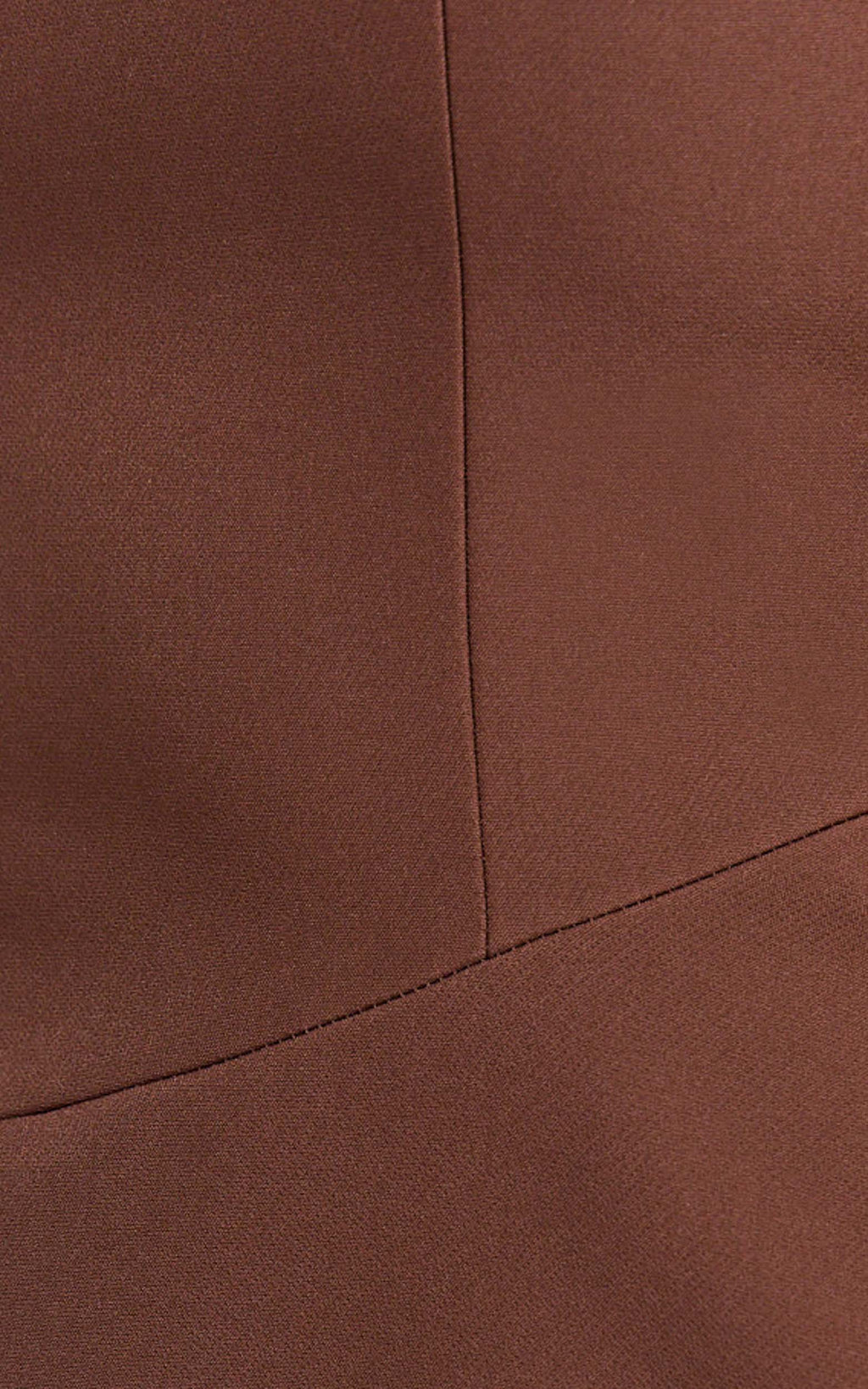 Sakura Mini Dress - Square Neck Wide Strap Corset Waist A Line Skirt Dress in Chocolate