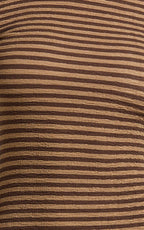 Rumi Midi Dress - Long Sleeve Bodycon Dress in Chocolate