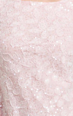 Terri Mini Dress - Long Sleeve Cowl Back Neck Dress in Pale Pink