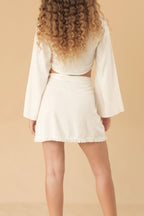 Fray Wrap Skirt