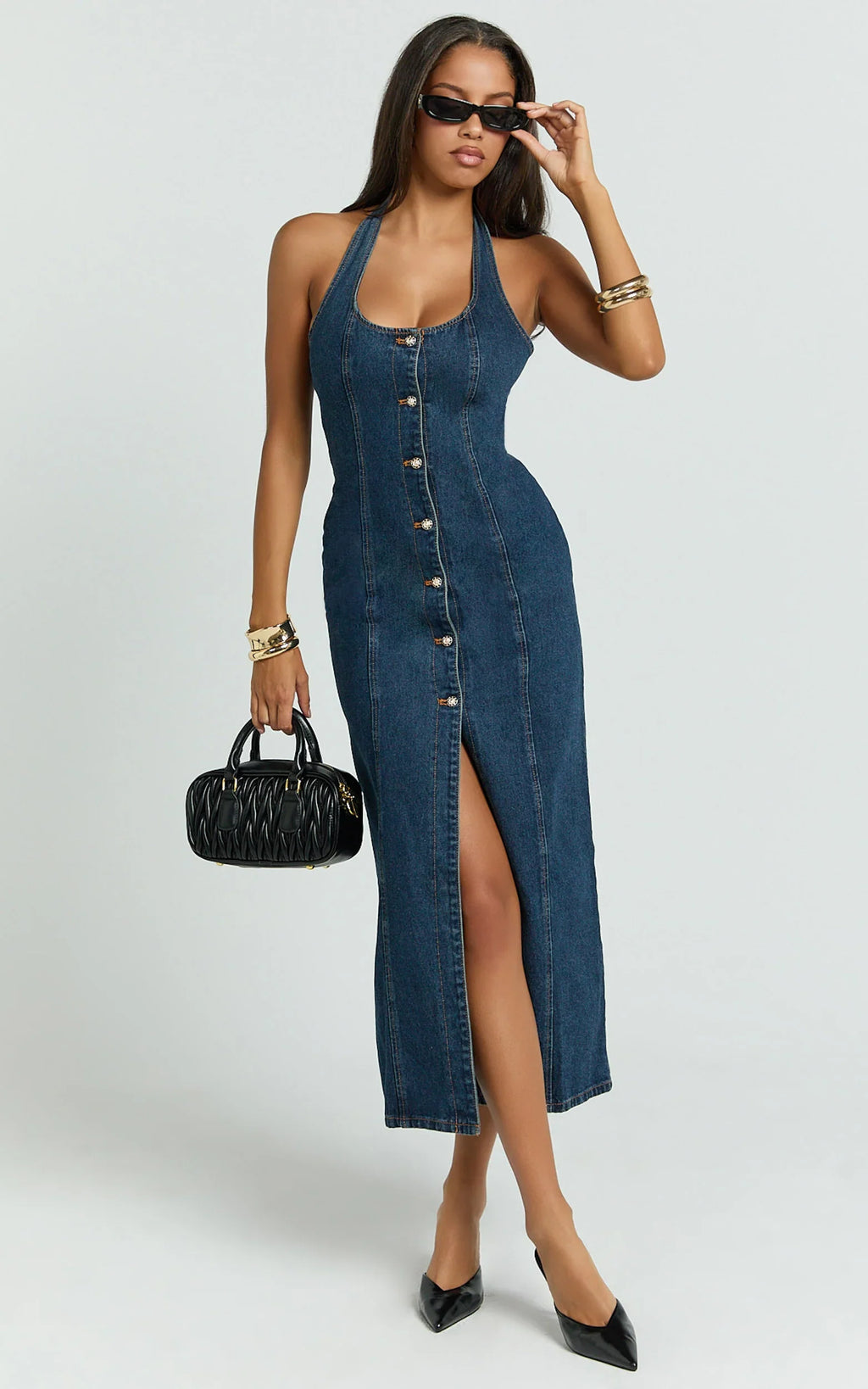 Lioness - Kenny Midi Dress - In Indigo