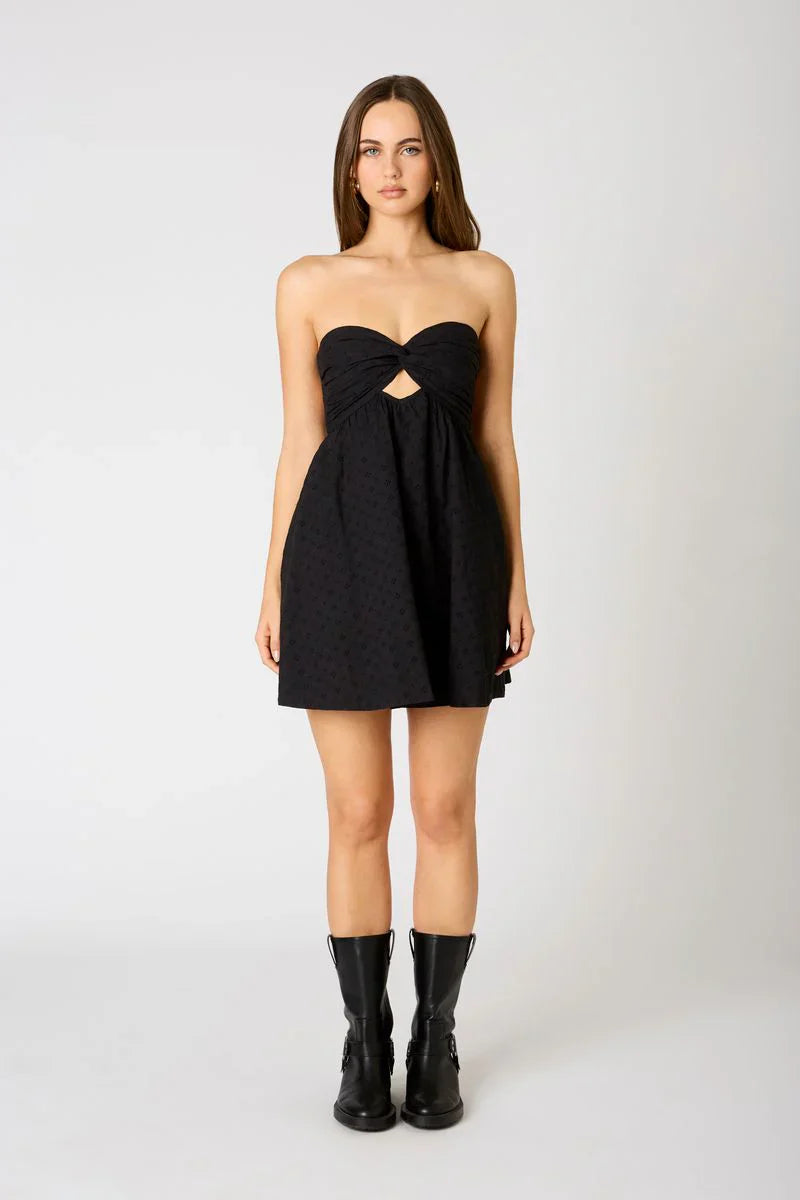 Strapless Babydoll Mini Dress