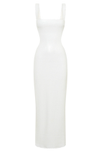 Adoria Sequin Cut Out Maxi Dress - White