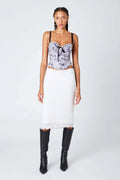 Sheer Midi Skirt
