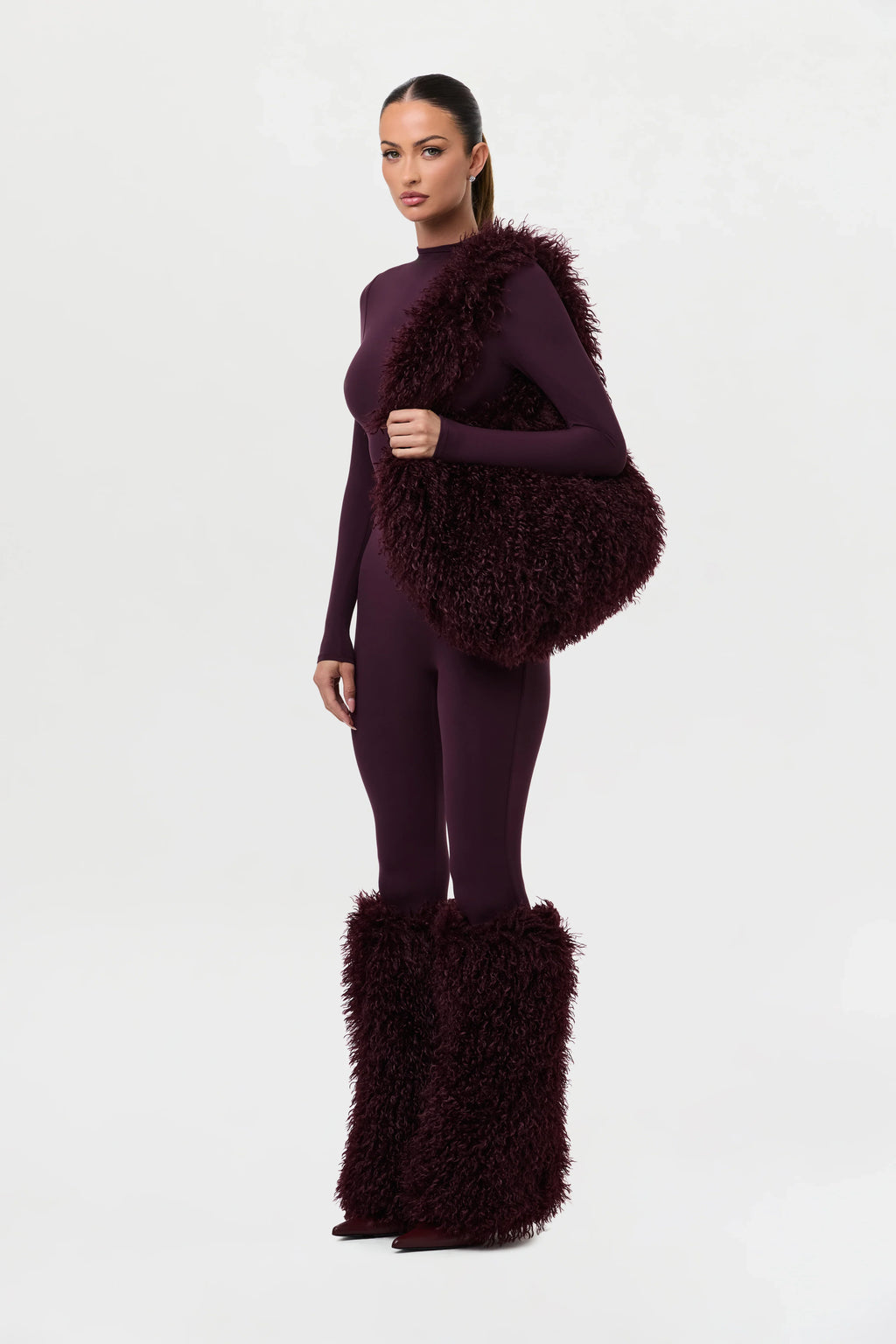Faux Fur Plush Shoulder Bag