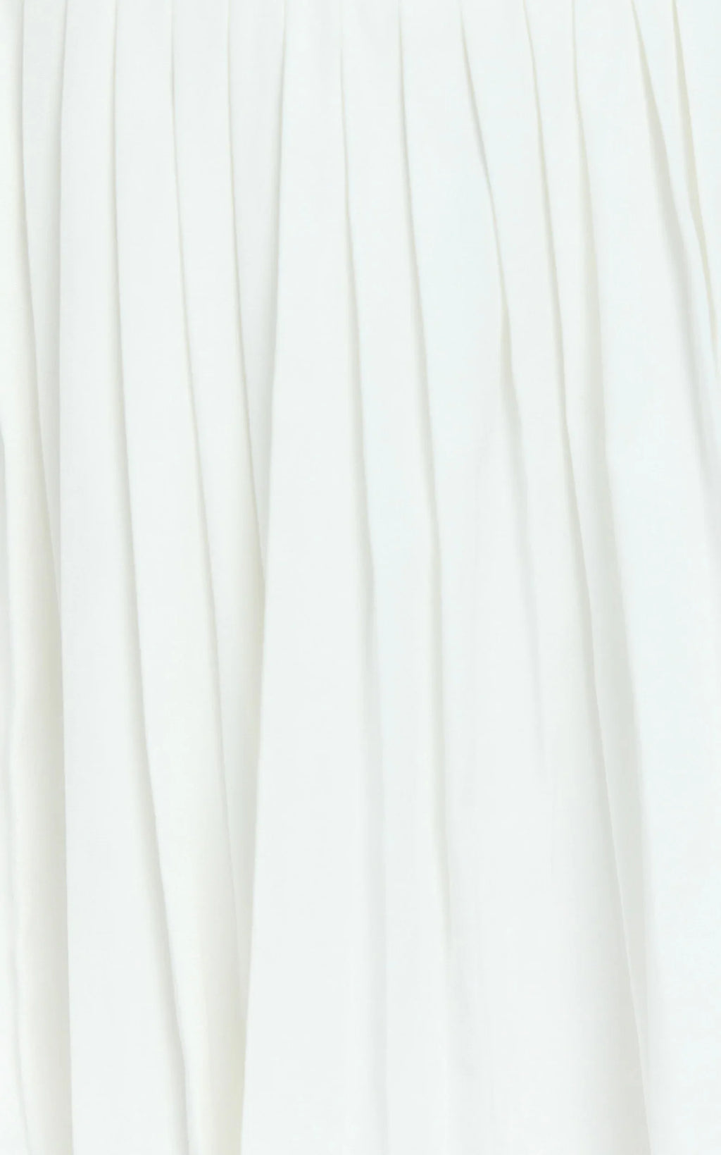 Nicolette Mini Dress - Square Neck Strappy Tie Shoulder Drop Waist Pleated Skirt Dress in Off White