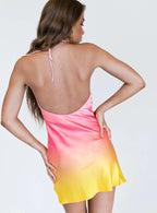 Sunset Mini Dress Pink Multi