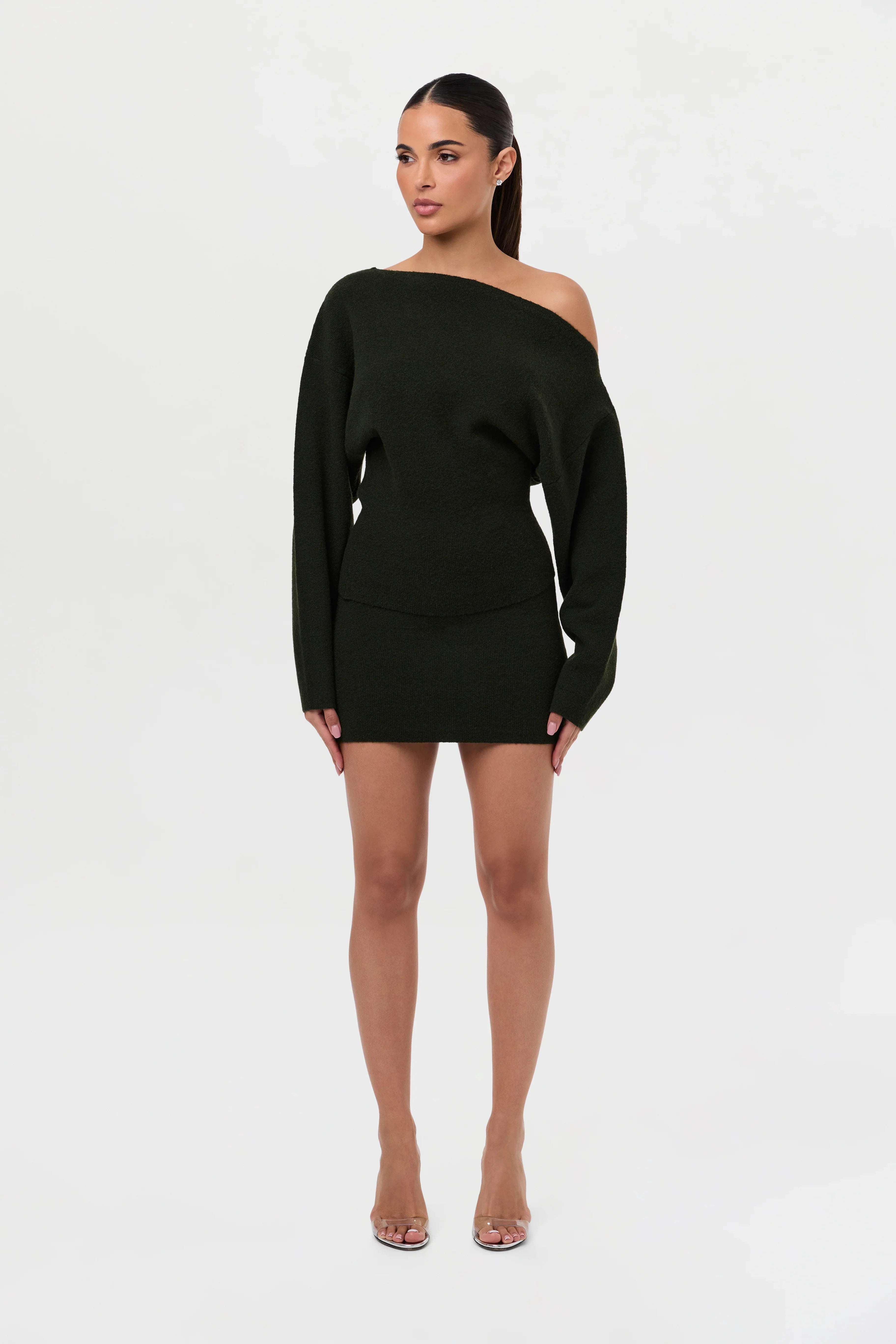 Knit Sweater Mini Skirt