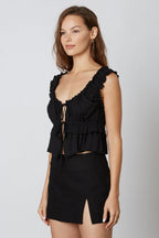 Ruffled Peplum Top